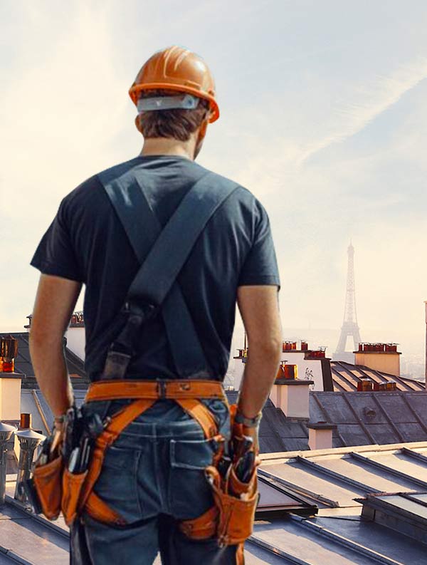 PCK COUVREUR PARIS : Couvreur - Artisan couvreur sur Paris (75) : Travaux de couverture, zinguerie, entretien toiture : nettoyage, démoussage et peinture hydrofuge toiture. Travaux de charpente et traitement des bois de charpente menuiserie. Etanchéité toit plat terrasse et isolation toiture et combles. Nettoyage, démoussage, ravalement peinture façade, imperméabilisation façade dans tous les arrondissements de Paris (75)